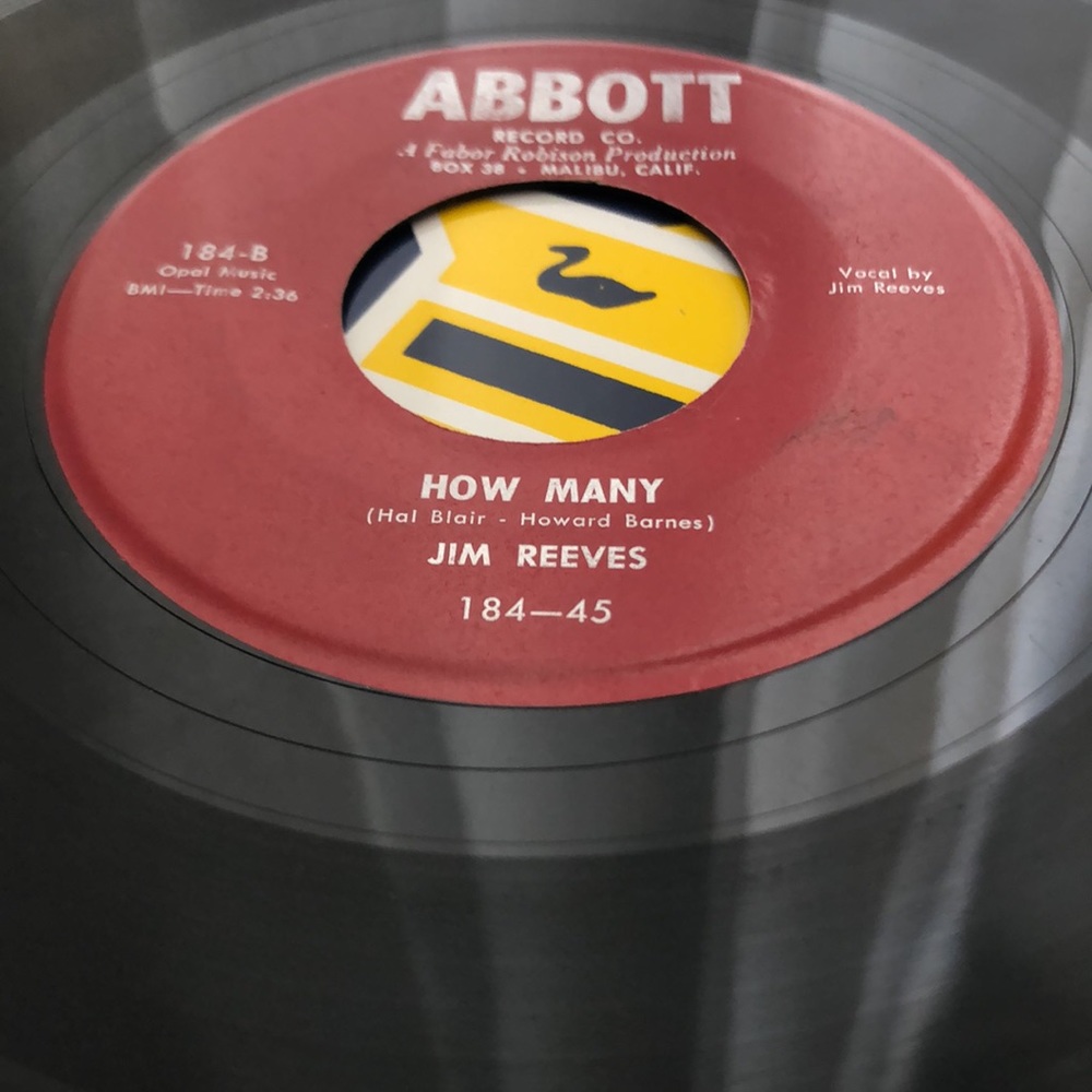 Jim Reeves How Many Vinyl 45 Record '55 - Picture 4 of 4